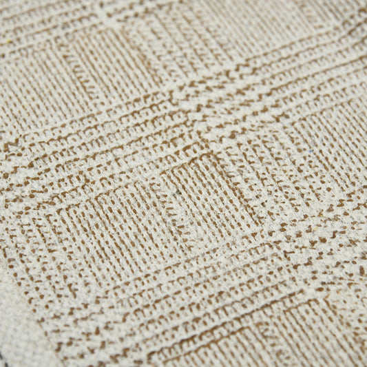 5' x 7' Brown Geometric Flatweave Handmade Distressed Area Rug With Fringe