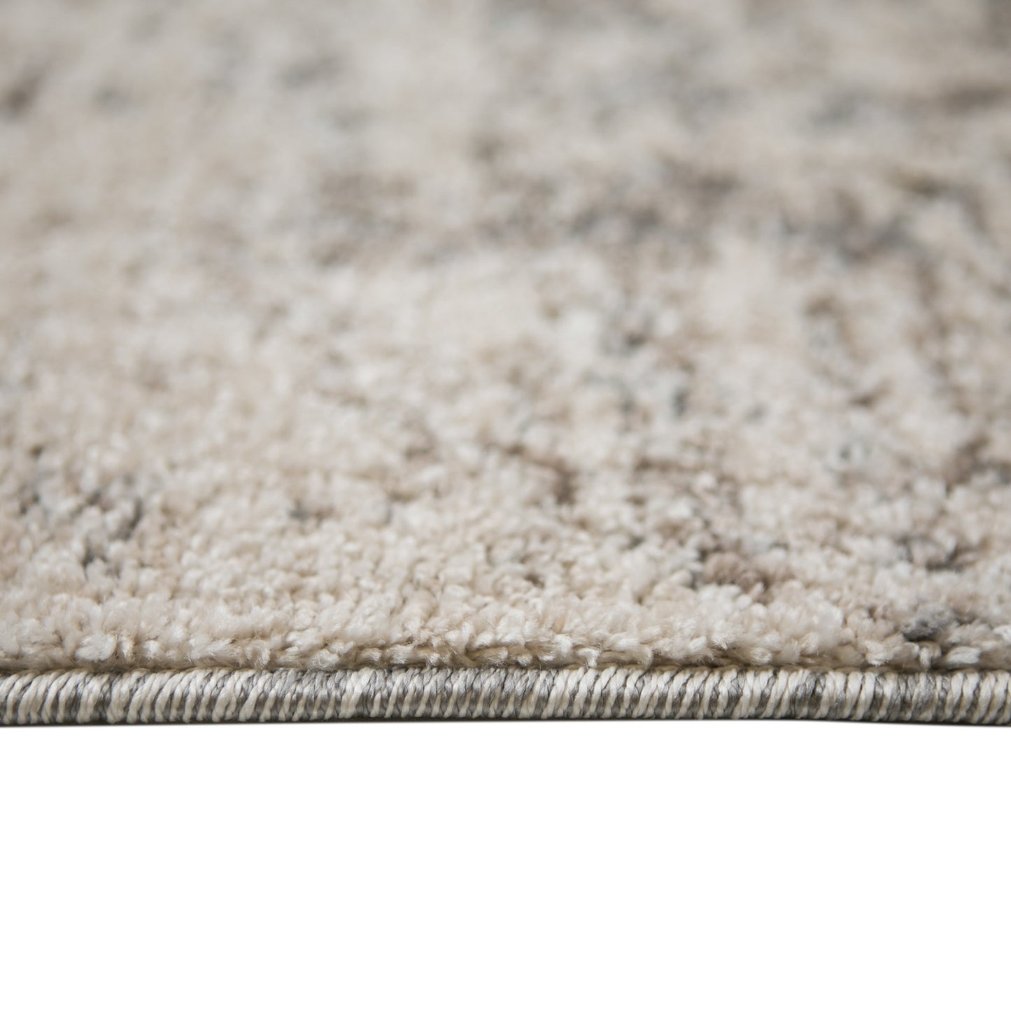 9' x 12' Gray and Beige Abstract Power Loom Area Rug