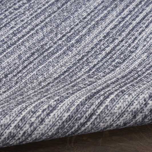 5' x 7' Gray and Ivory Abstract Power Loom Washable Non Skid Area Rug
