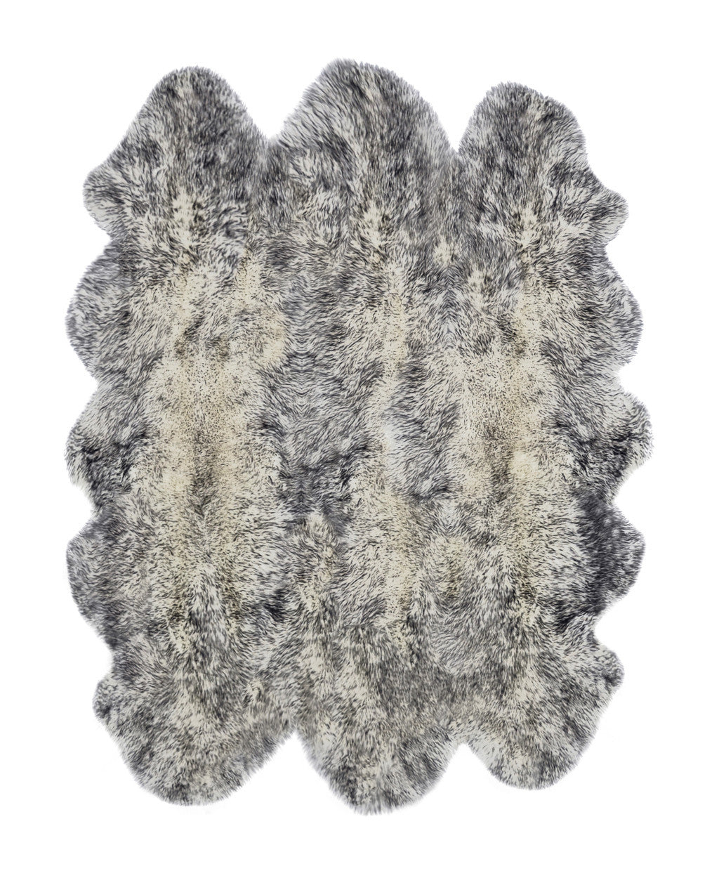 5' x 6' Gray Sheepskin Handmade Area Rug
