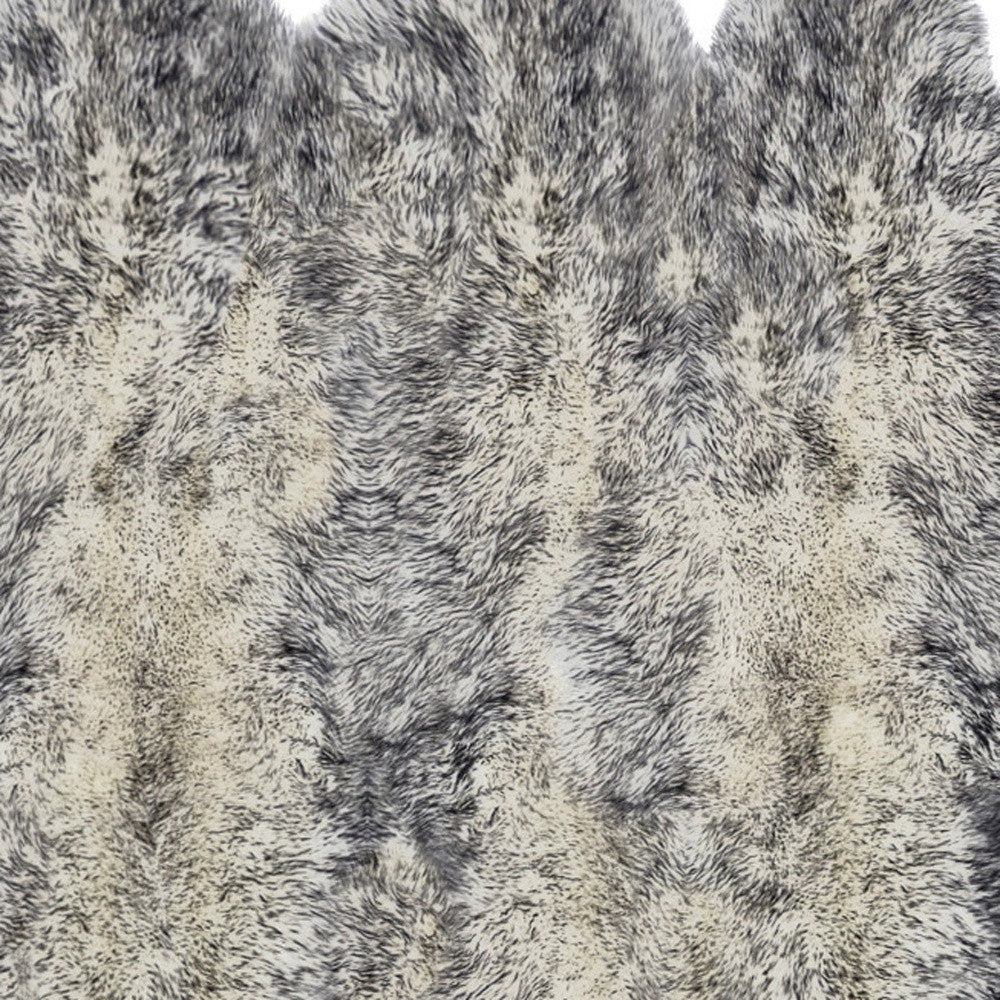 5' x 6' Gray Sheepskin Handmade Area Rug