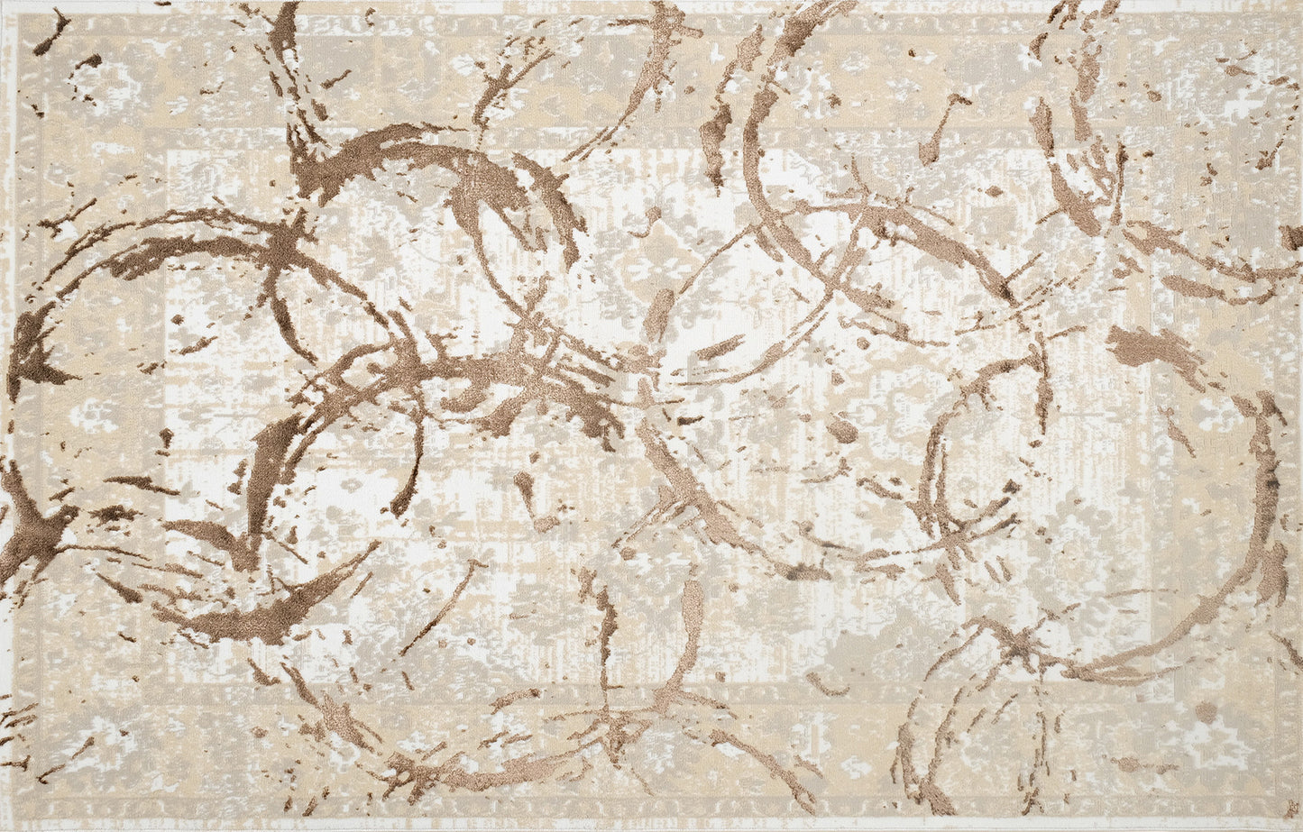 8' x 11' Bronze Abstract Area Rug