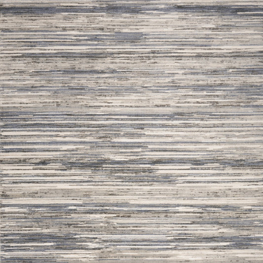 5' x 7' Cream Abstract Distressed Area Rug