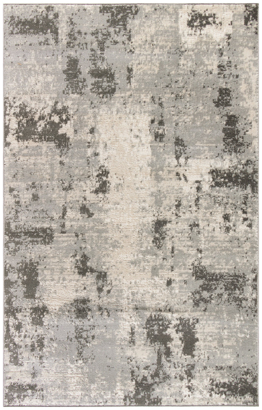 4' x 6' Cream Abstract Area Rug
