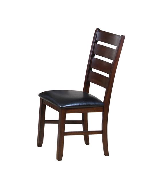 23" X 20" X 40" 2Pc Black And Espresso Side Chair