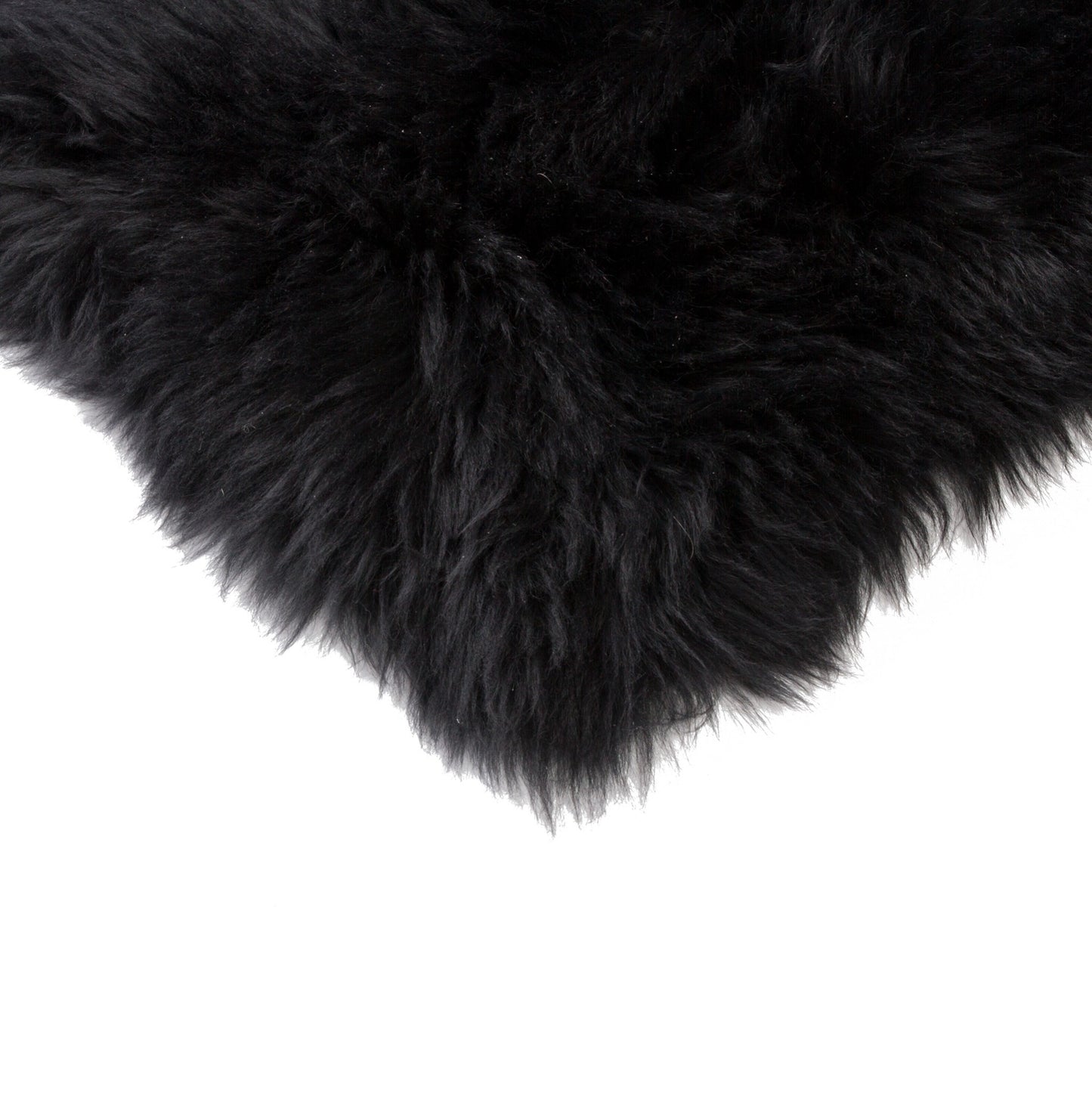 17" X 17" Black Sheepskin Solid Color Pad