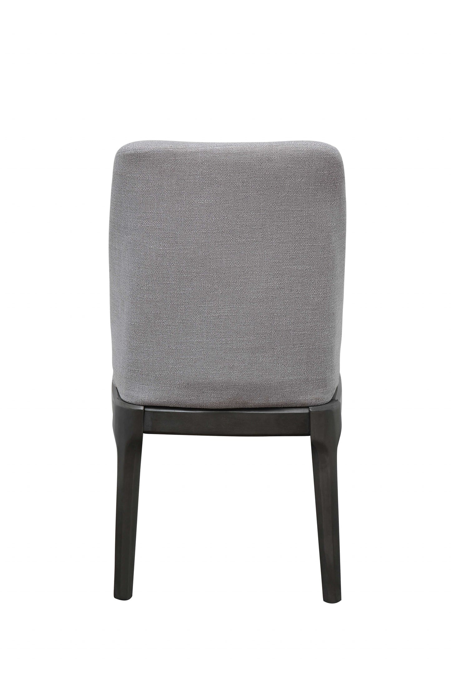 23" X 21" X 39" Light Gray Linen Upholstered Seat And Oak Wood Side Chair