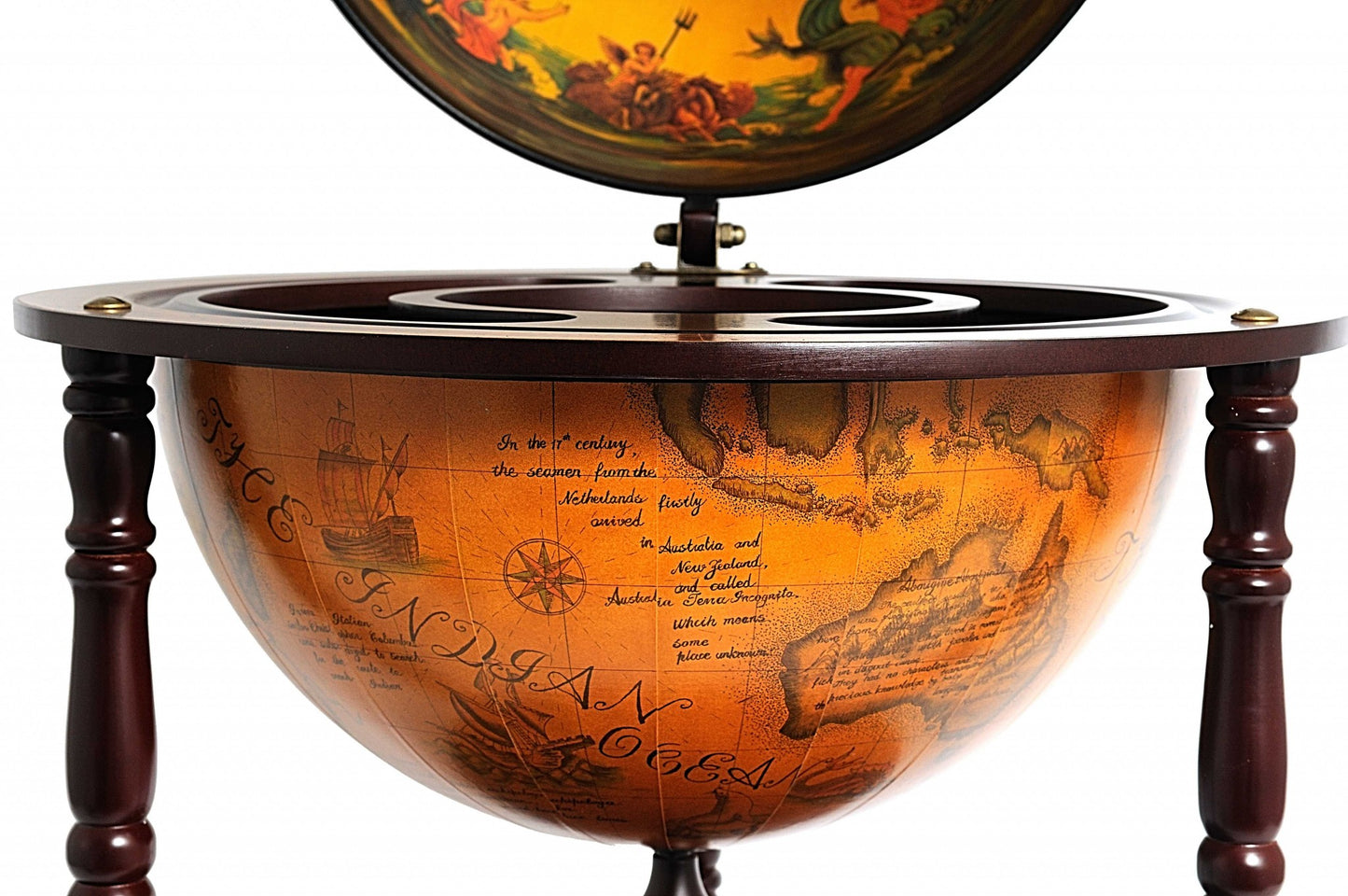 22" X 22" X 37" Globe Drink Cabinet