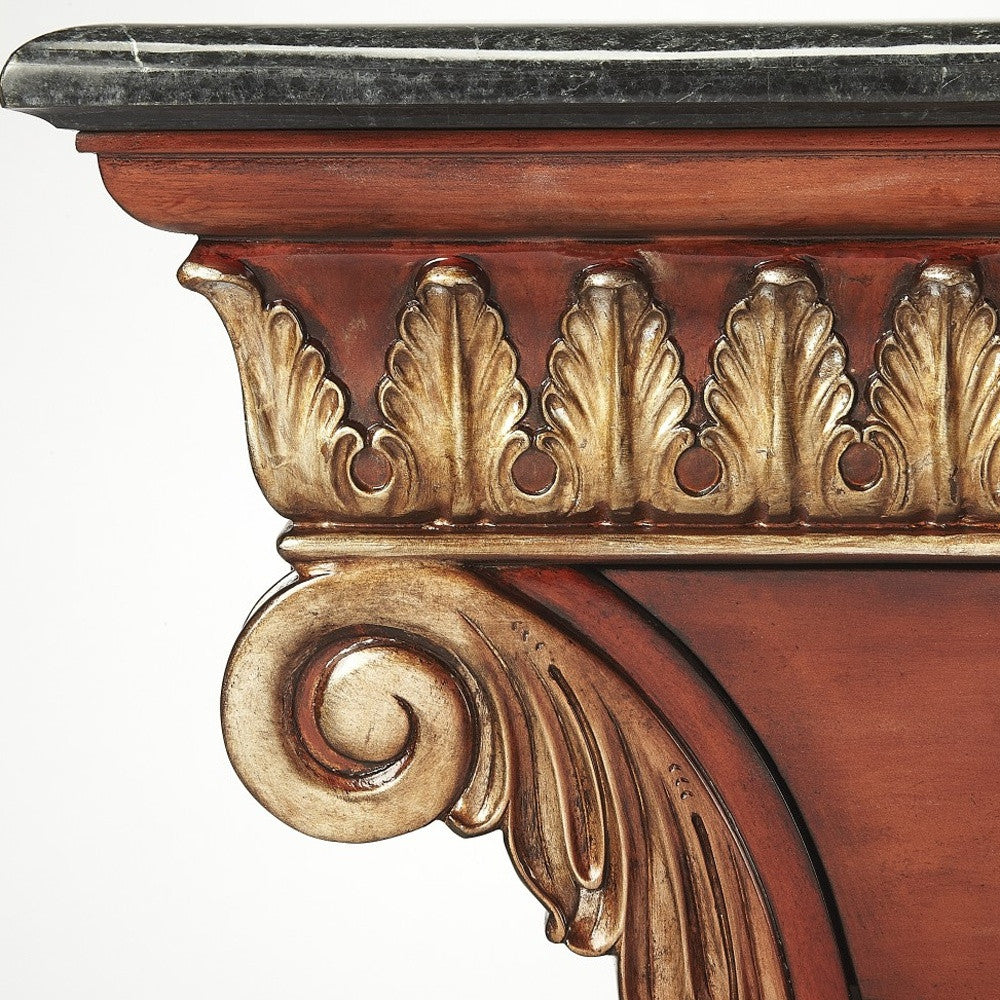 Traditional Style Carved Desk