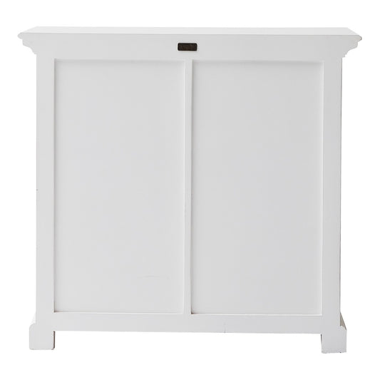 Modern Farmhouse White Medium Accent Cabinet With Baskets