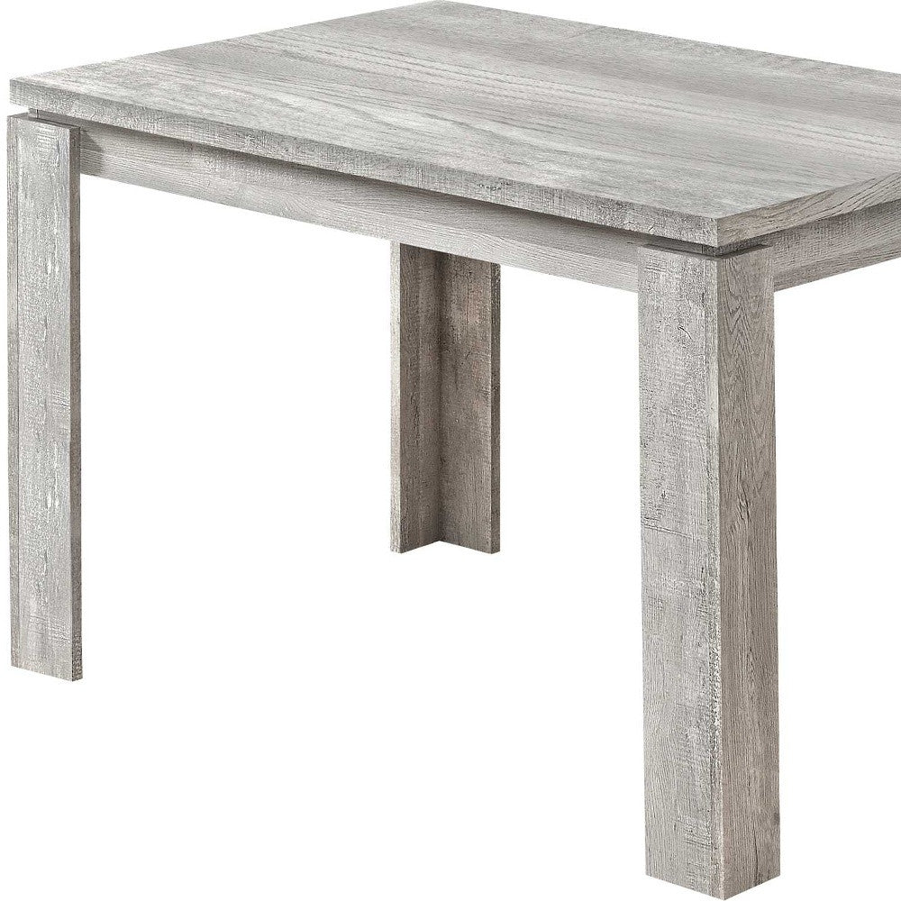 47" Gray Dining Table