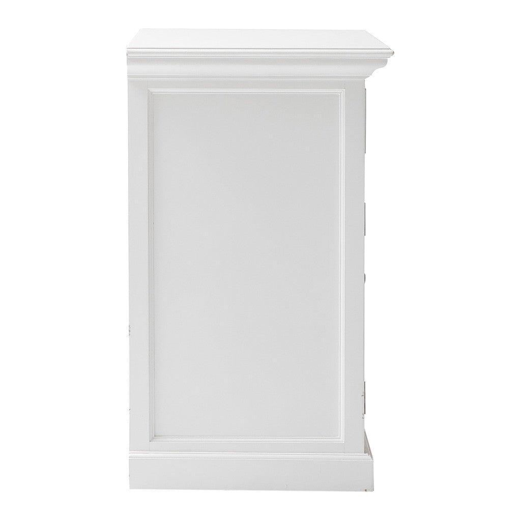 Modern Farmhouse White Accent Cabinet