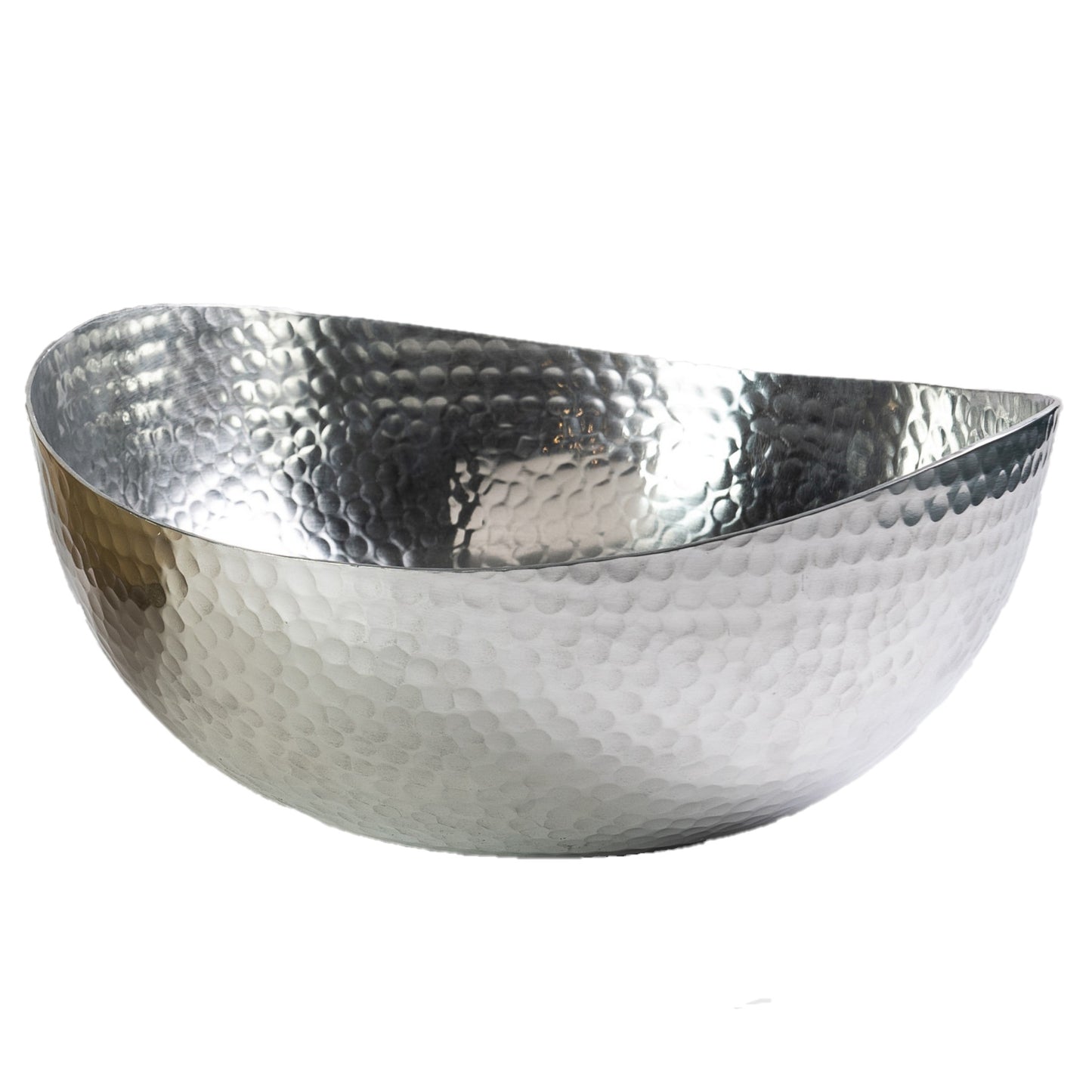 Handcrafted 14.5" Hammered Stainless Steel Centerpiece Bowl