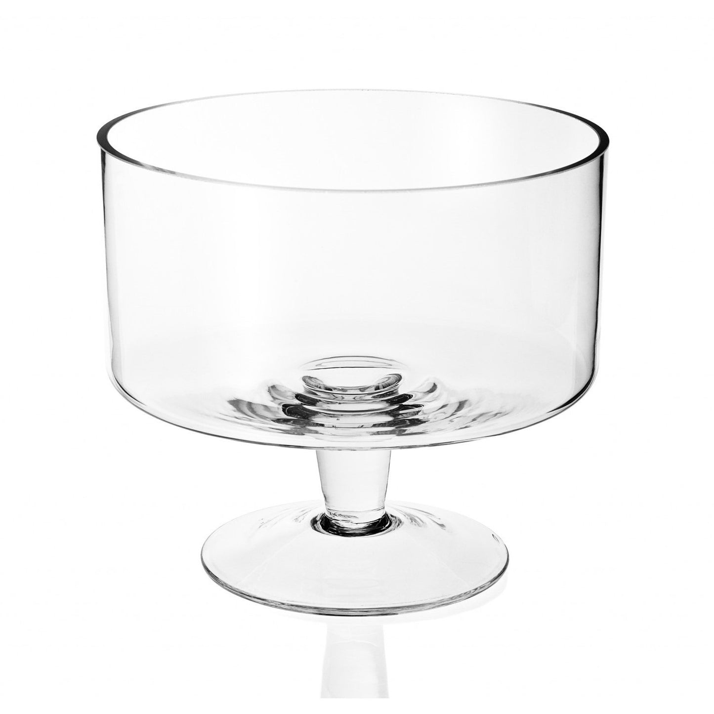 9 Mouth Blown Trifle Glass Bowl