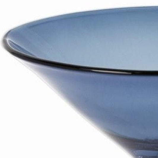 12 Mouth Blown Crystal Midnight Blue Centerpiece  Bowl