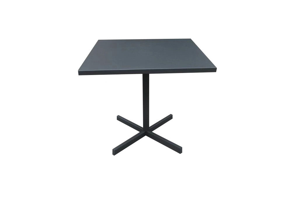 32" Gray Aluminum Dining Table