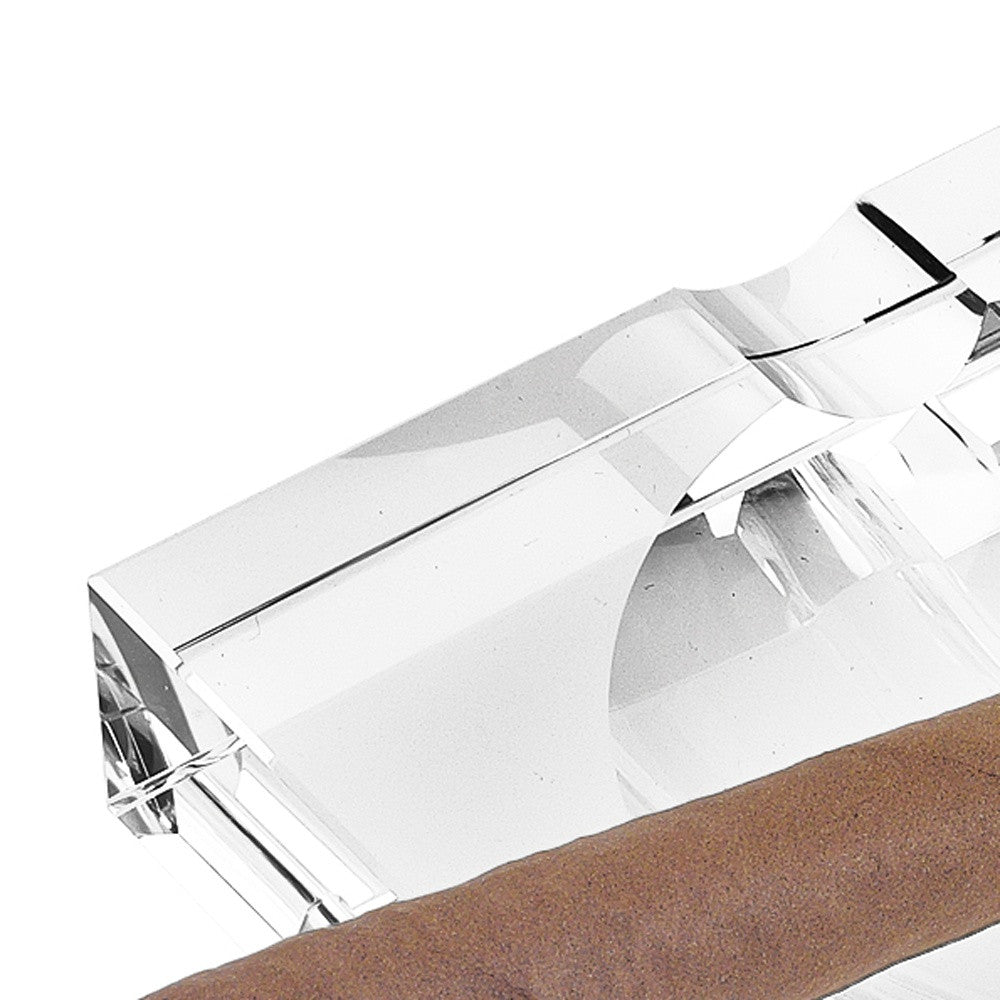 5 Hand Crafted Square Crystal Cigar Ash Tray