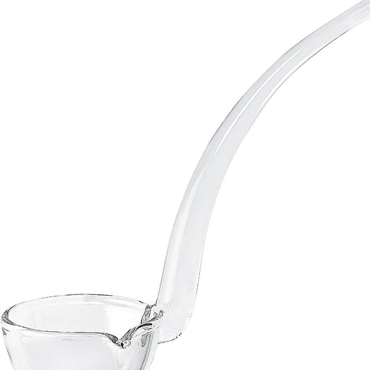 6" Mouth Blown Crystal Gravy Ladle