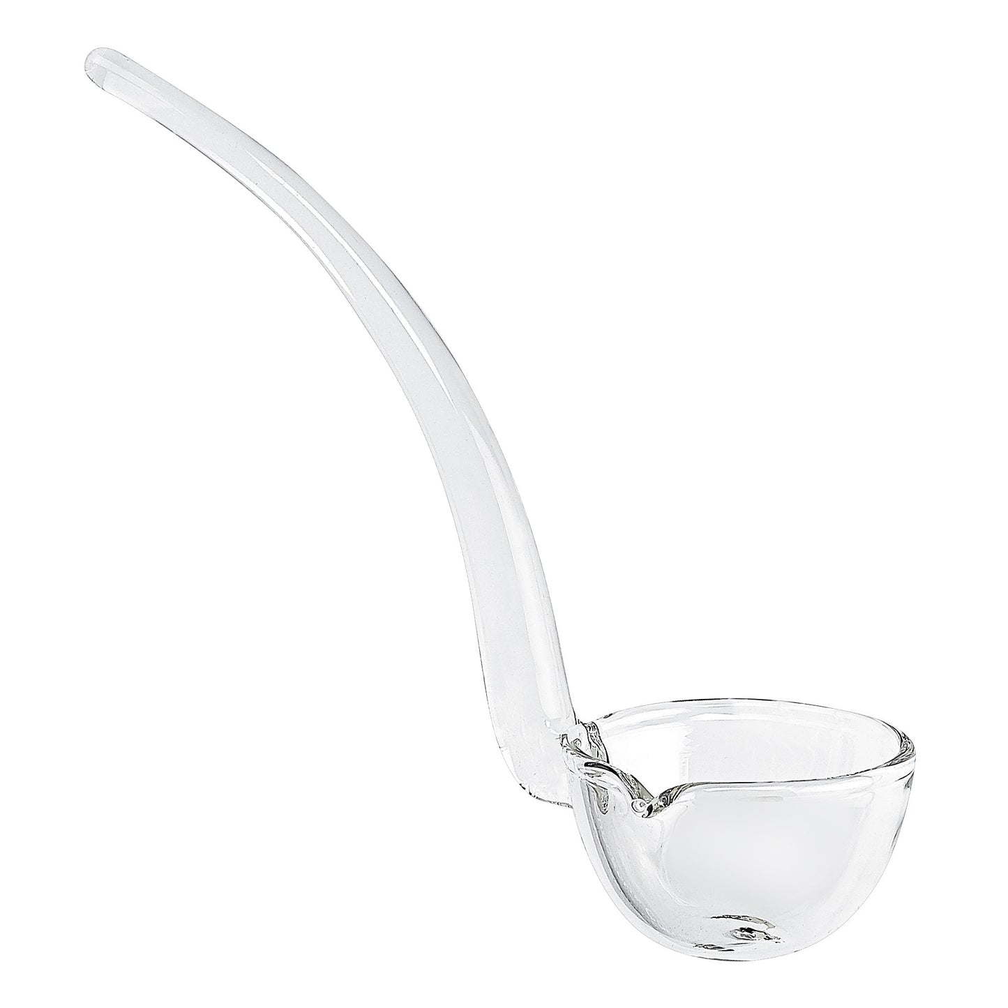 6" Mouth Blown Crystal Gravy Ladle