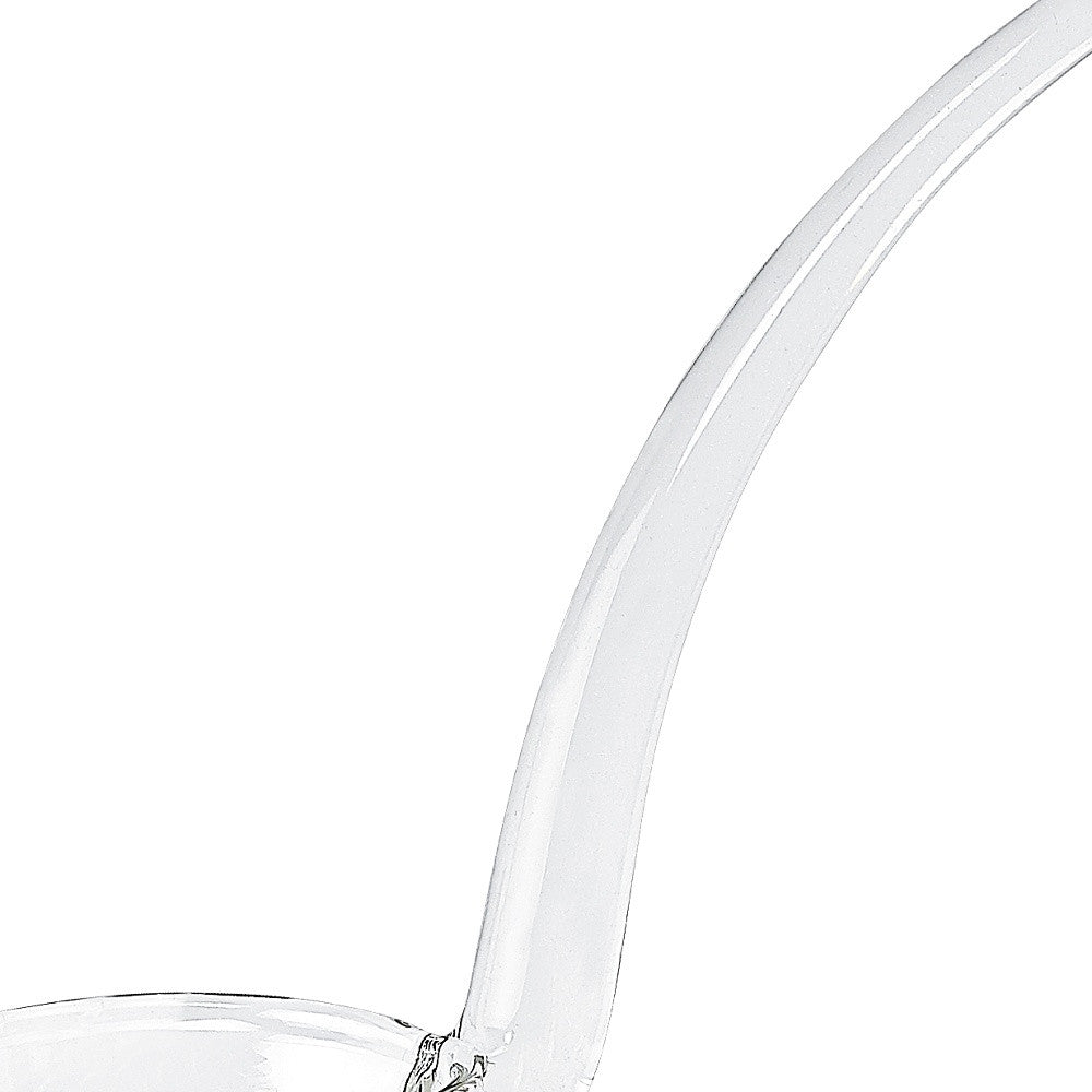 6" Mouth Blown Crystal Gravy Ladle