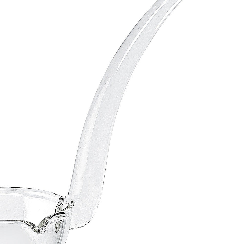 6" Mouth Blown Crystal Gravy Ladle