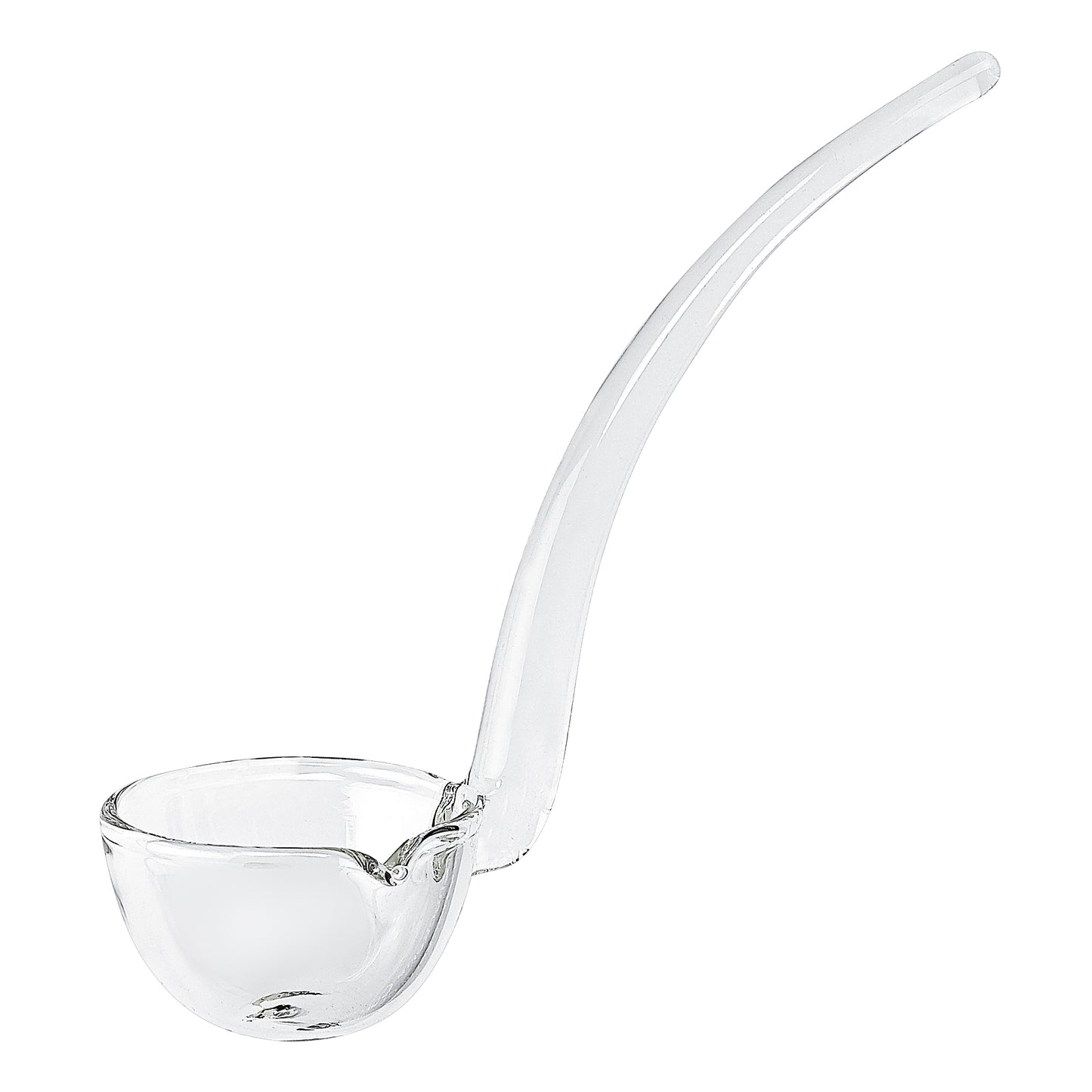 6" Mouth Blown Crystal Gravy Ladle