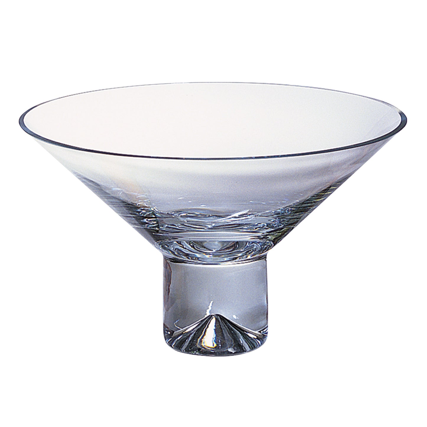 11 Mouth Blown Crystal Centerpiece Or Fruit Bowl