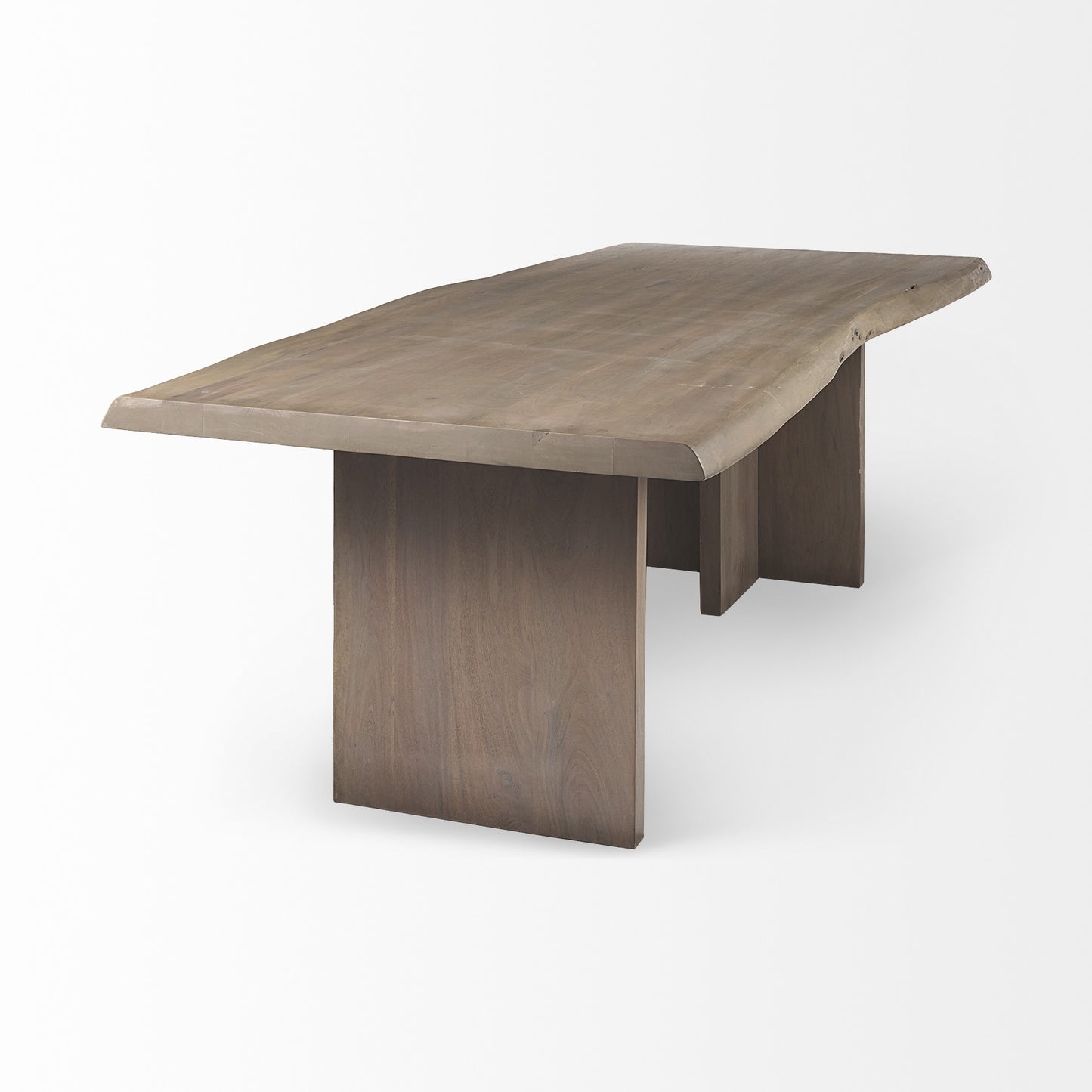 Rustic Live Edge Natural Wood Dining Table