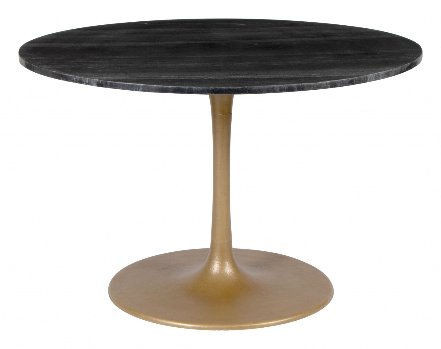 47" Gold Steel Dining Table