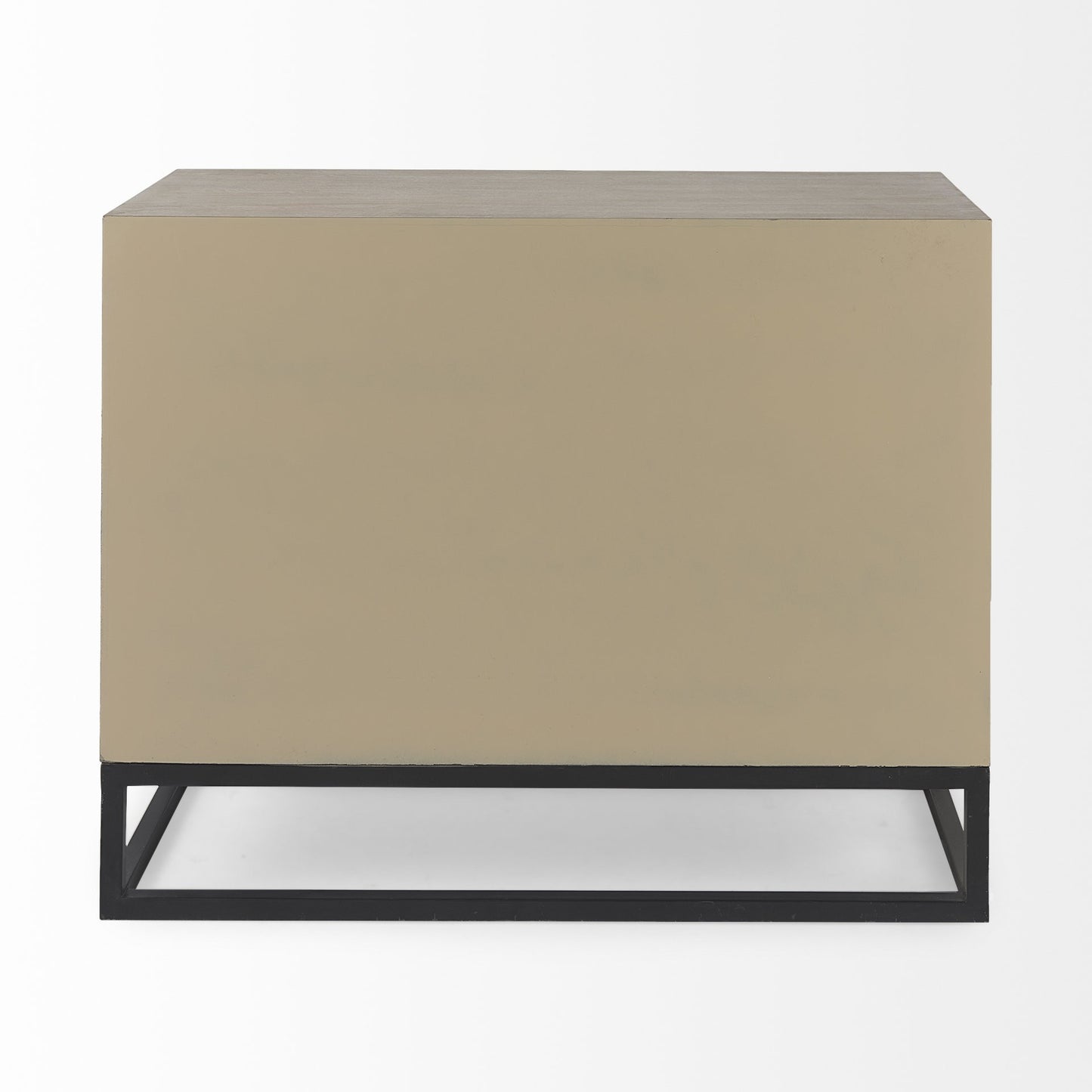 Contemporary Light Wash Diamond Accent Cabinet