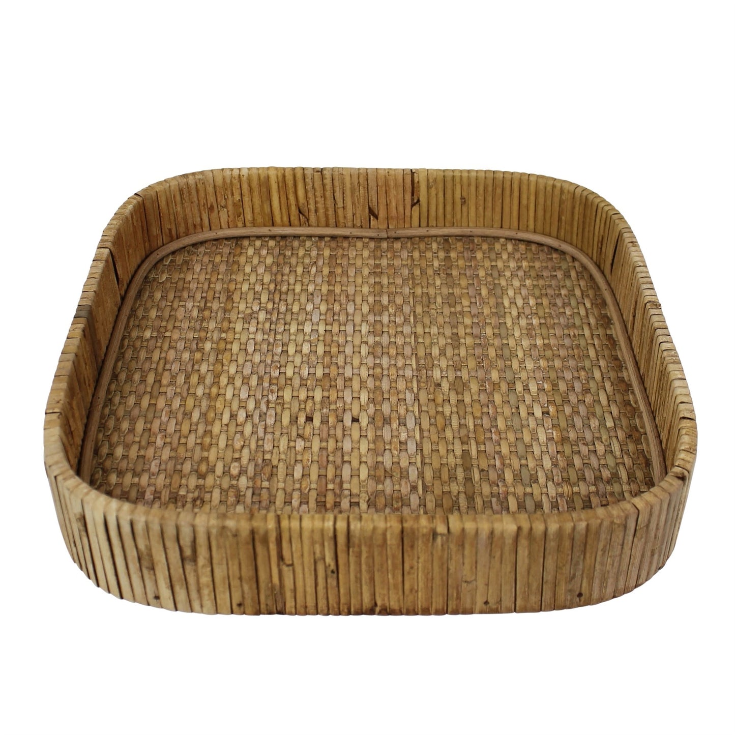 Braided Bamboo Square Tray