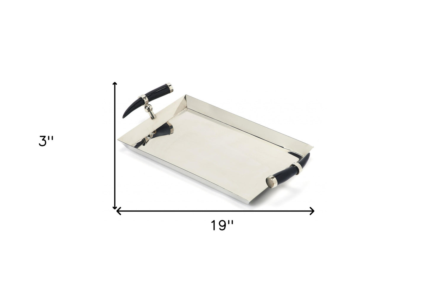 Rectangular Stainless Steel Serving Tray