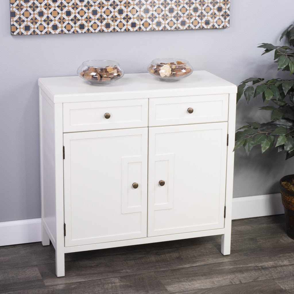 Imperial White Console Cabinet