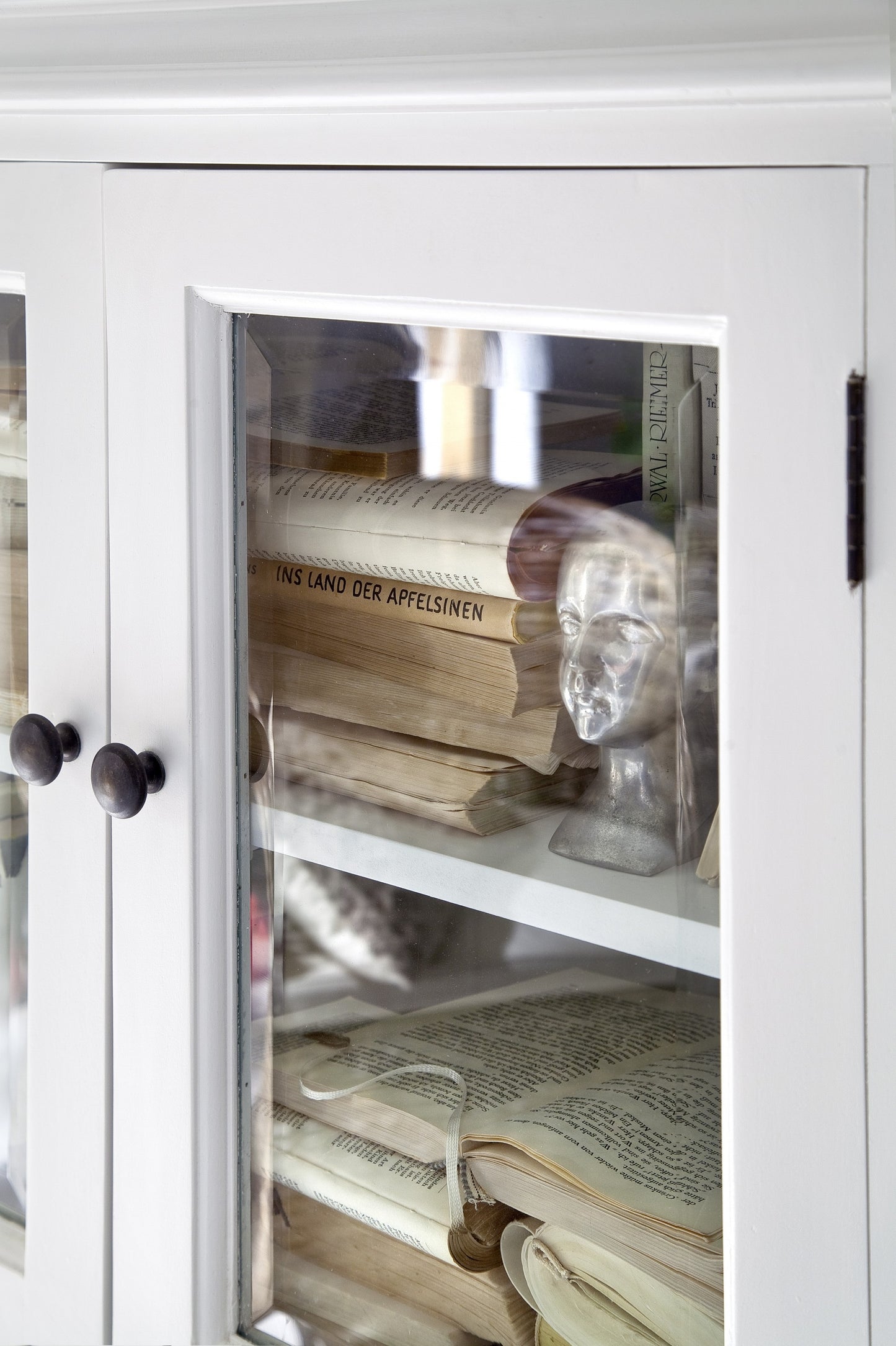 Classic White Two Level Storage Cabinet