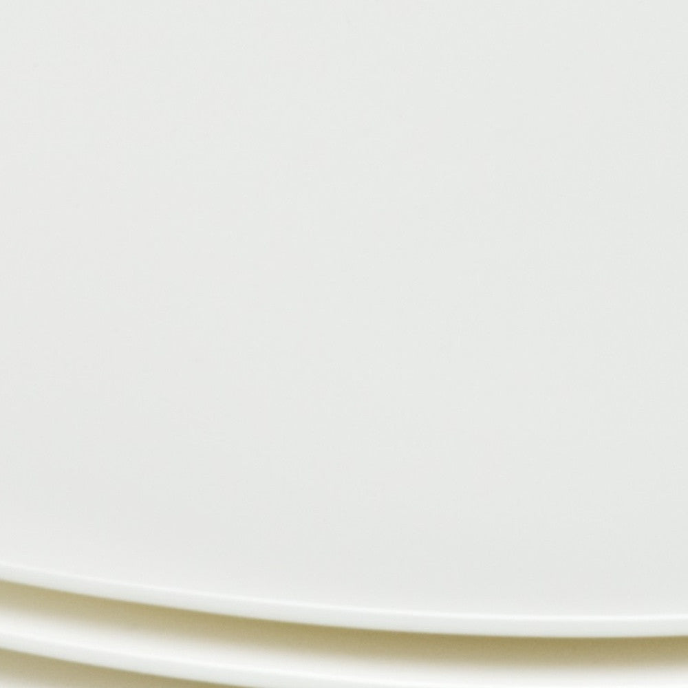 White Six Piece Square Bone China Service For Six Bread and Butter Set