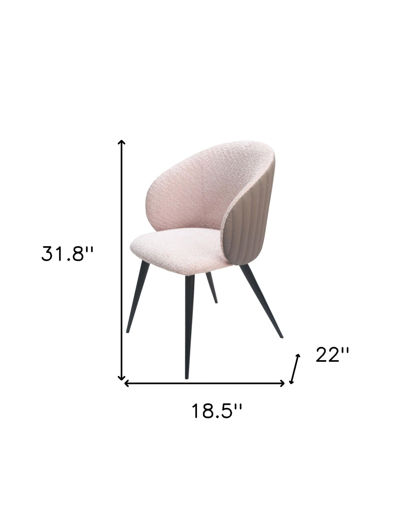 Gray Cream Contemporary Dining Chair