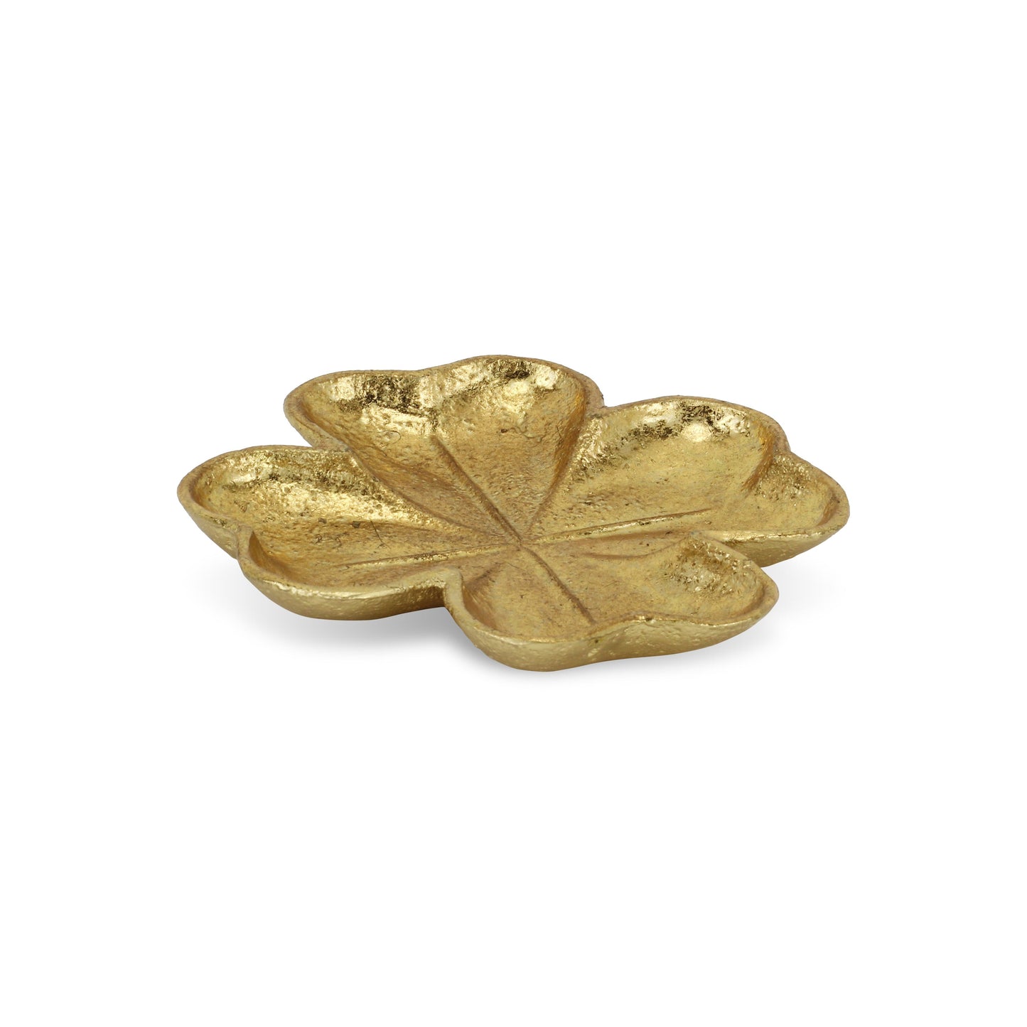 7" Gold Shamrock Metal Handmade Vanity Tray