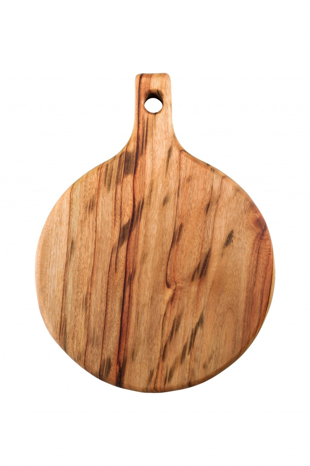 Natural Laurel Wood Anti Bacterial Round Pizza Paddle Board