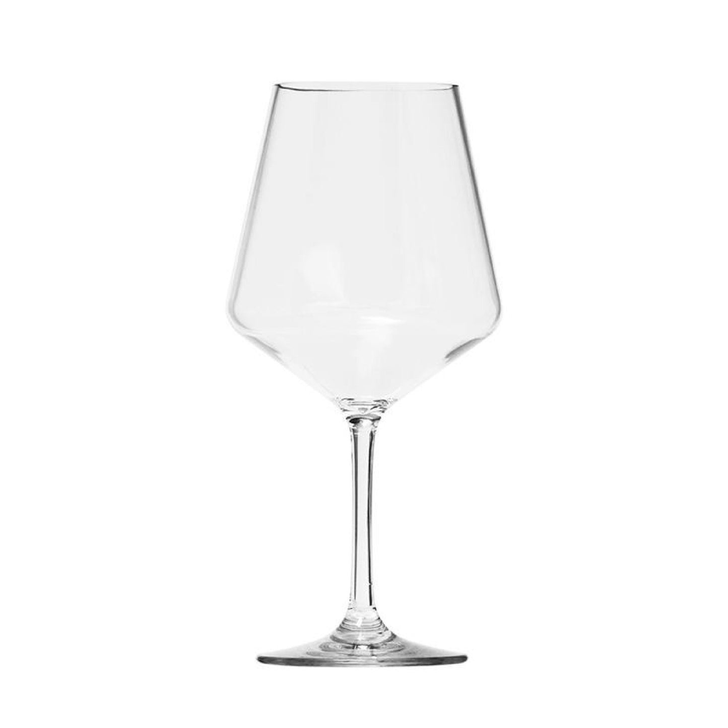 Set of Four Clear Tritan Plastic Stemmed All Purpose Wine Glasses