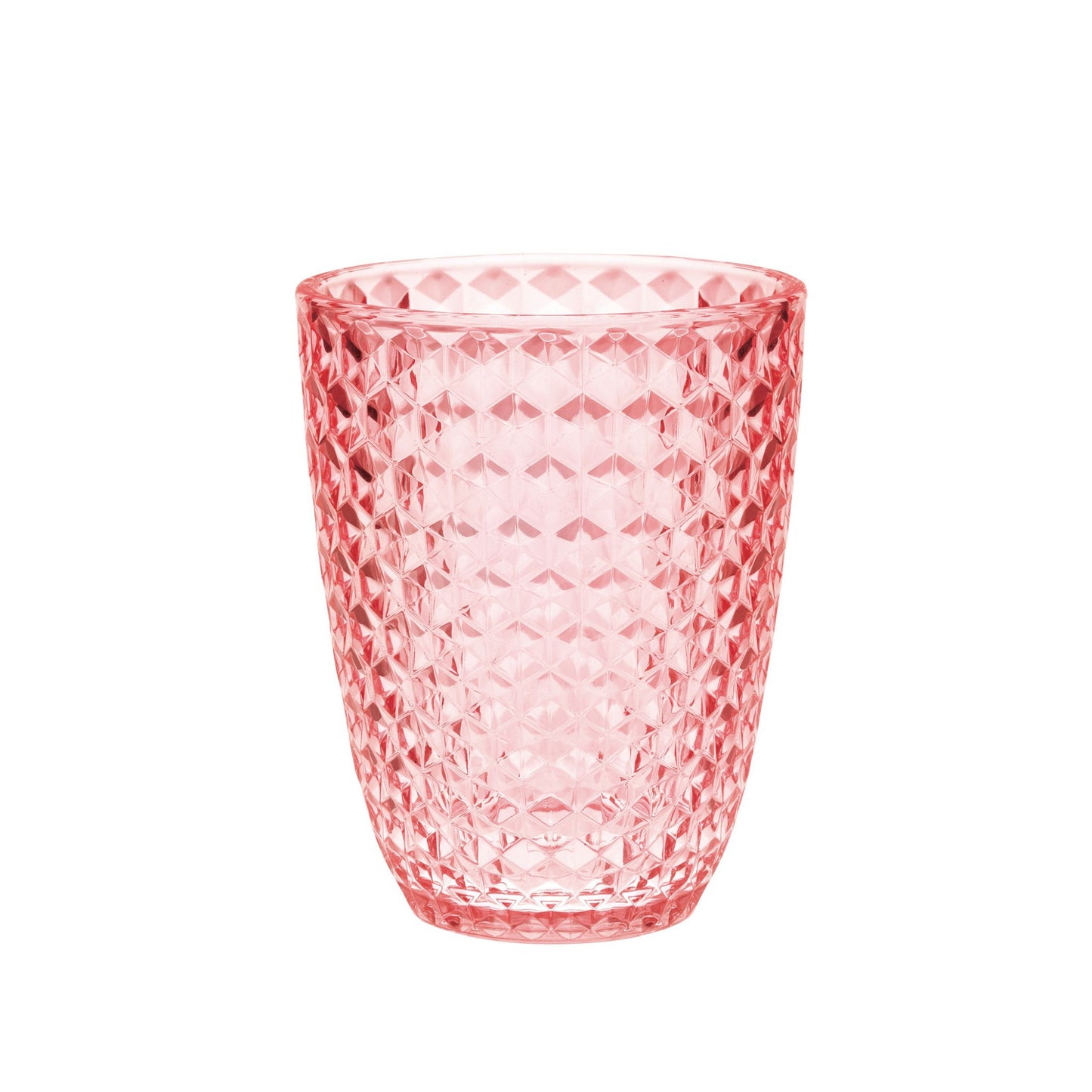 Set of Four Pink Diamond Acrylic Stemless Whiskey Glass