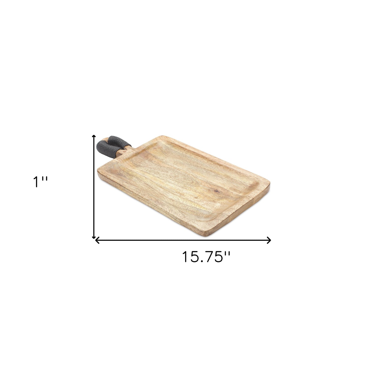 Set of Two Brown Solid Wood Cheese Boards