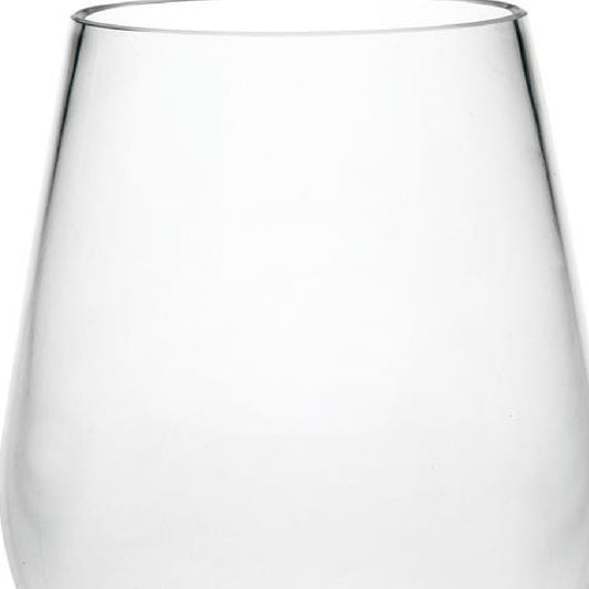 Set of Four Clear Tritan Plastic Stemless All Purpose Wine Glasses