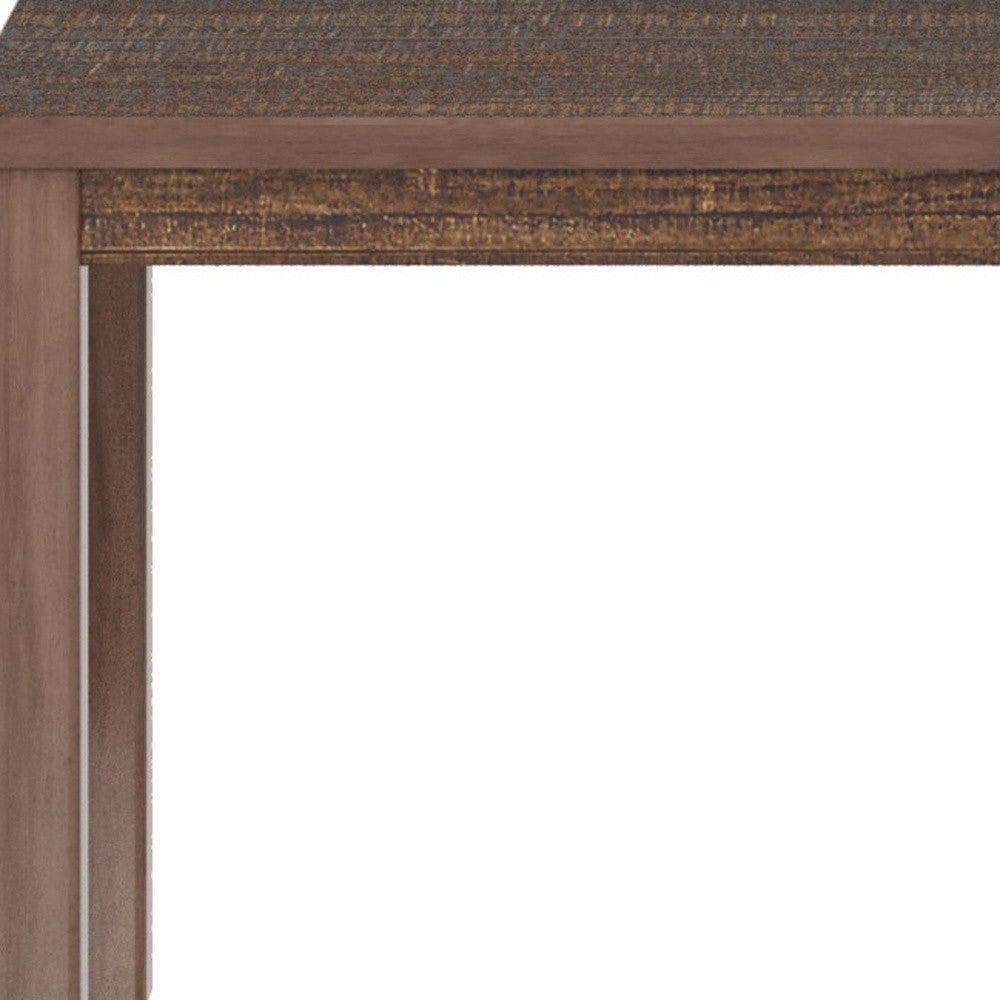 63" Espresso Solid Wood Dining Table