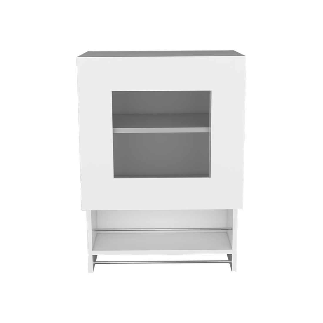 20" White Wall mounted Accent Cabinet With One Shelf