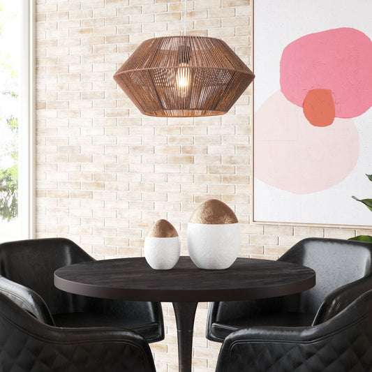 Brown Dashy Ceiling Lamp