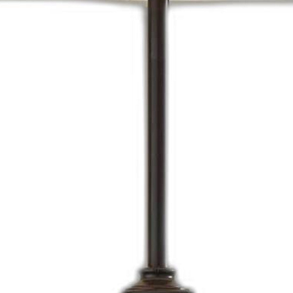 Set Of 2 Black Metal Adjustable Height Table Lamp