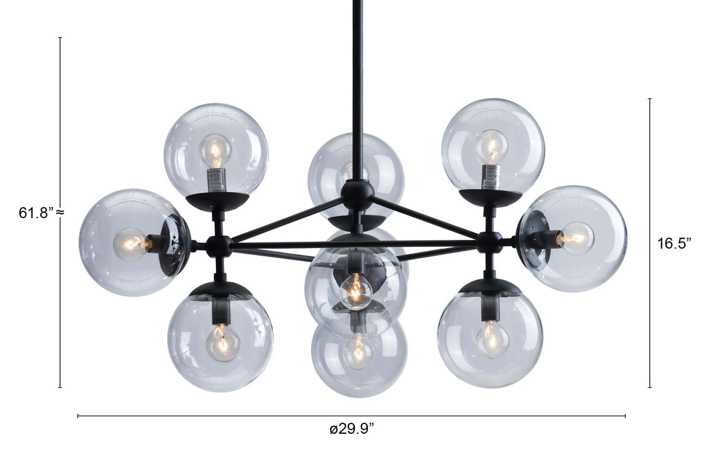 Abundant Ceiling Lamp Black