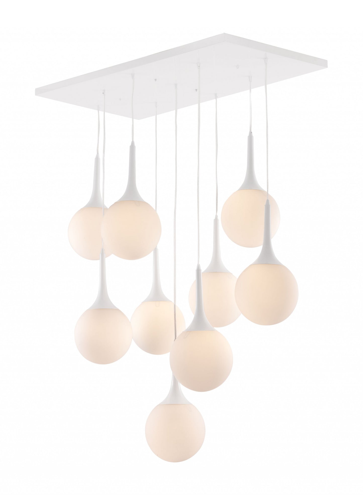 White Tear Drop Ceiling Lamp