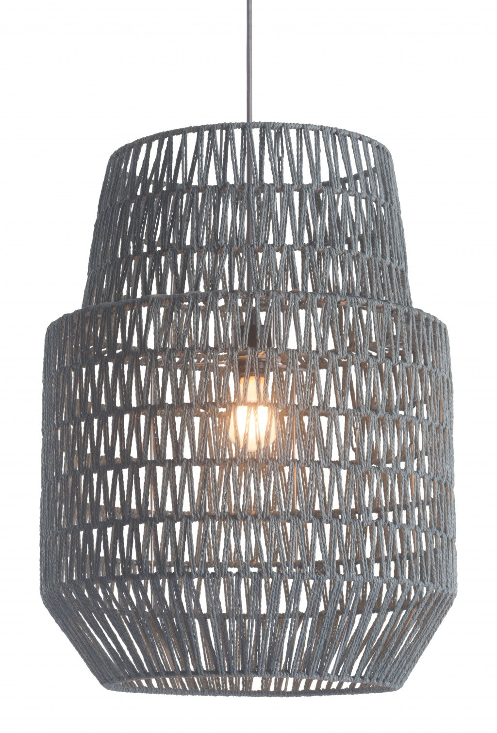 Gray Night Sky Zig Zag Ceiling Lamp