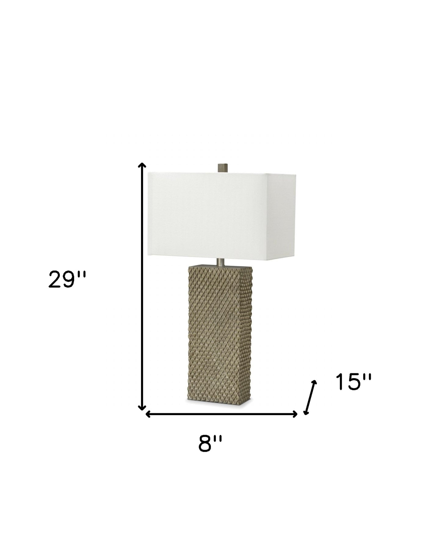 Set Of 2 Golden Waffle Table Lamps